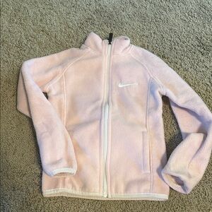Nike Light Pink Kids Fleece Full-Zip Jacket